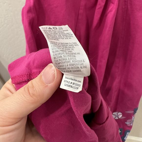 Tea Collection Water Lotus Trapeze Long Sleeve Dress - Picture 8 of 8